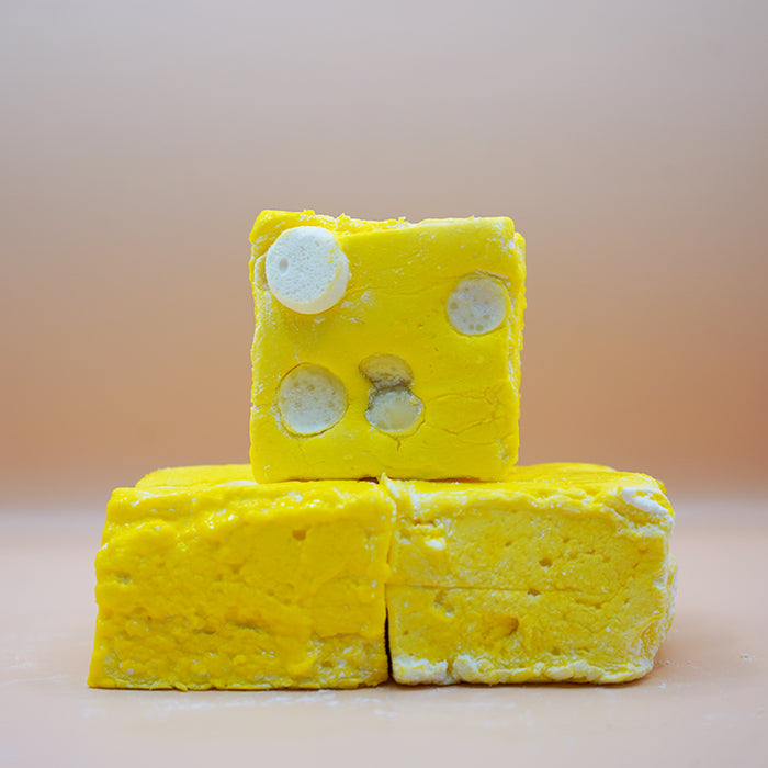 Marshmallow Bananen Baiser Weiße Schokolade