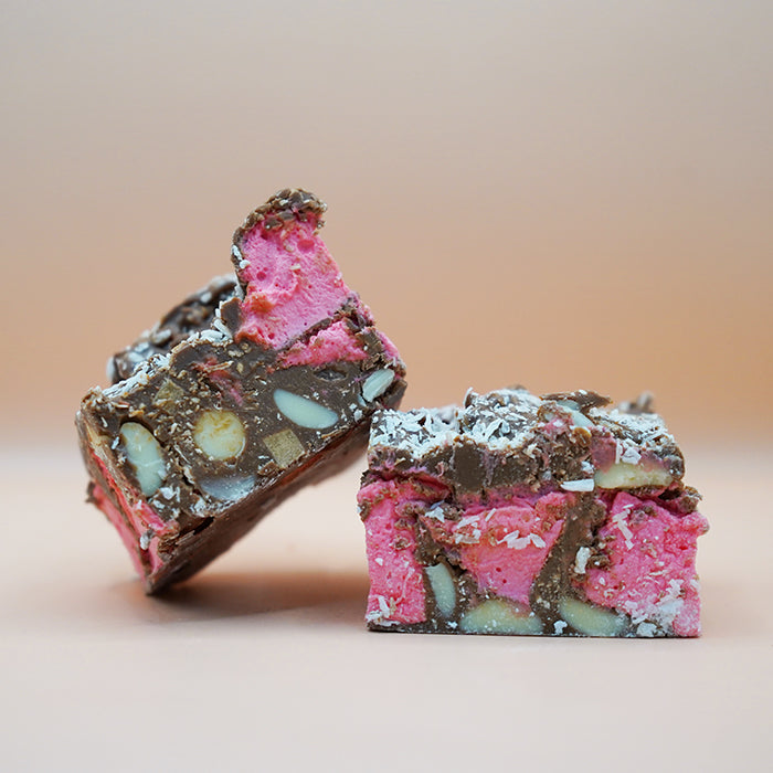 Rocky Road Erdbeer-Marzipan
